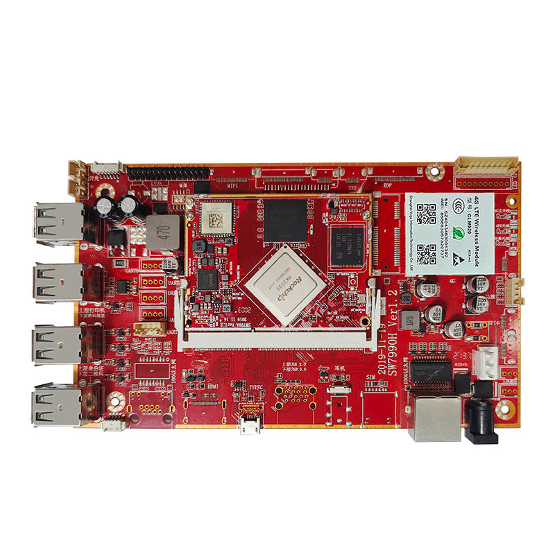 Original factory direct supply Rockchip micro RK3399 solution main board cash register edge box secondary development end point board