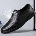 New arrival business hole cool leather shoes men's casual wedding groom british sandals summer breathable youth pointed toe men's shoes