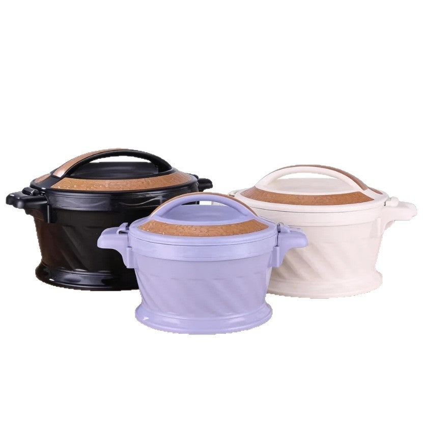 supply of foreign trade 3-piece flower blue thermal insulation box 3pcs 2.2l 4.2l 5.2l large capacity thermal insulation pot