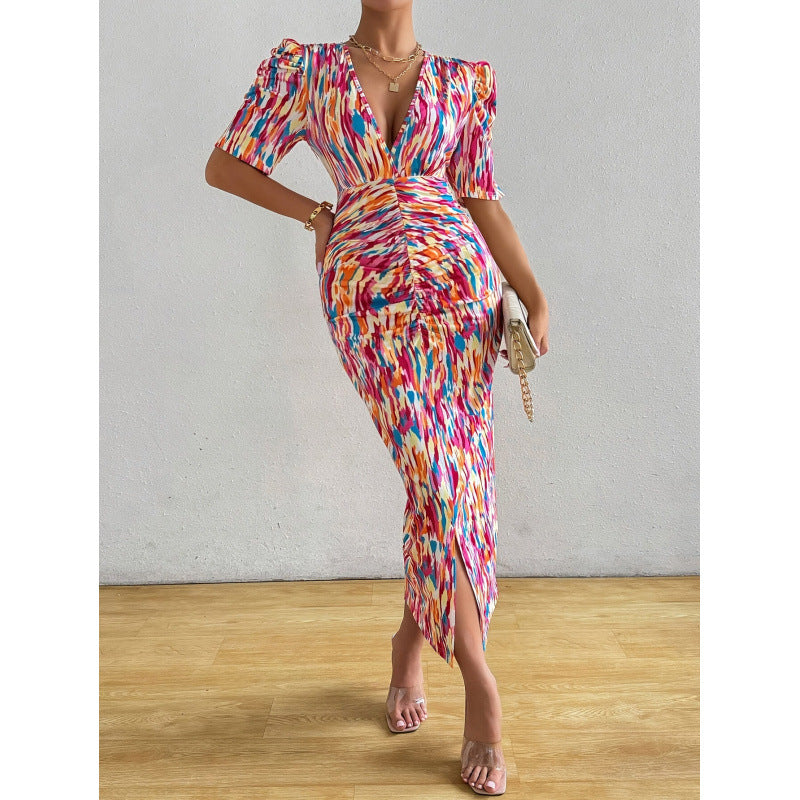 barcode new arrival  elegant women's original print dress