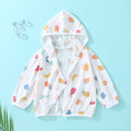 Baby sun protection clothing summer thin breathable pure cotton infant air conditioning shirt boys and girls children's sunscreen outerwear