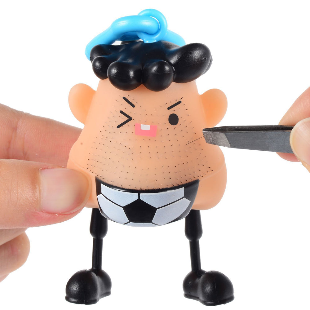 New blackhead remover & stress relief toy - fun keychain accessory for blackhead extraction & beard removal