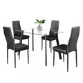 export glass dining table, suitable for home living rooms, small apartments, accommodating 4-6 people. rectangular tempered glass dining table for international trade