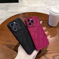 Matte pleated suitable for iphone16pro all-inclusive mobile phone case apple 11/xr anti-fall simple soft protective case 14