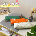 Russian style hand pillow pillowcase manicure bevel combination log set high and low nail salon slope plaidjapanese style