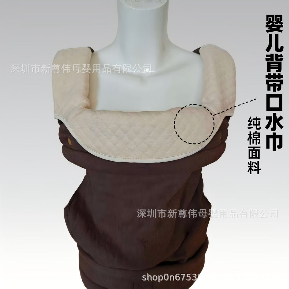 Baby waist stool, baby carrier, saliva towel, colorful cotton jacquard shoulder strap, towel pad, pure cotton shoulder pads, anti-chewing and sucking towel