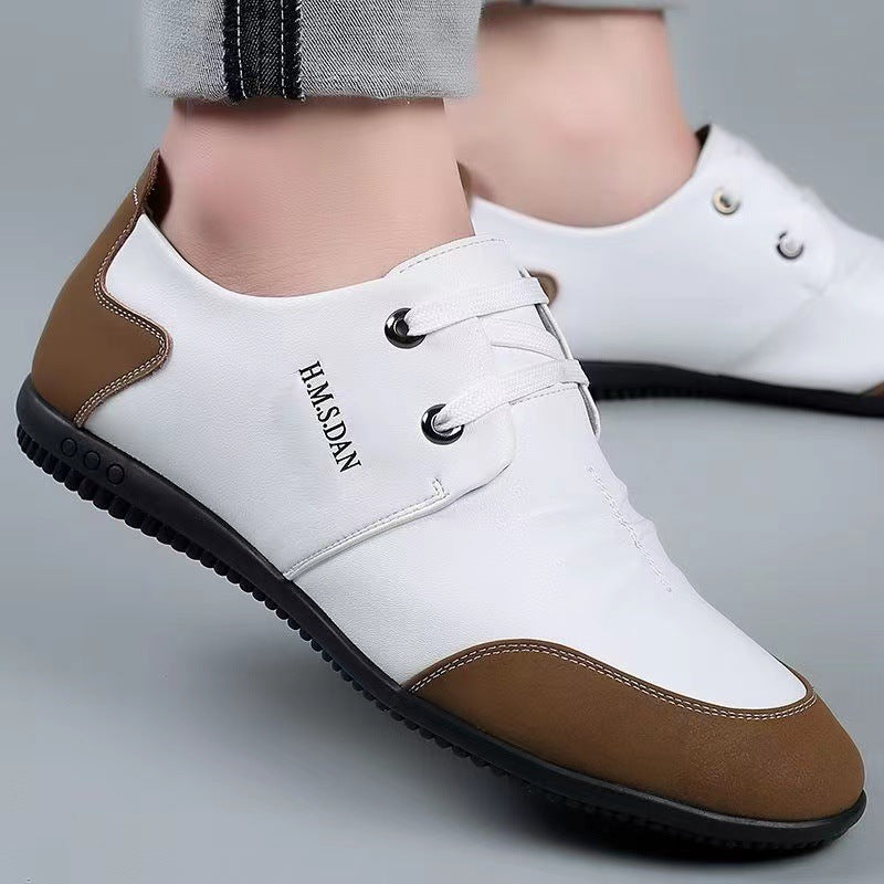 Men's spring new soft leather loafers business casual men's leather shoes slip-on tiktok viral hot seller