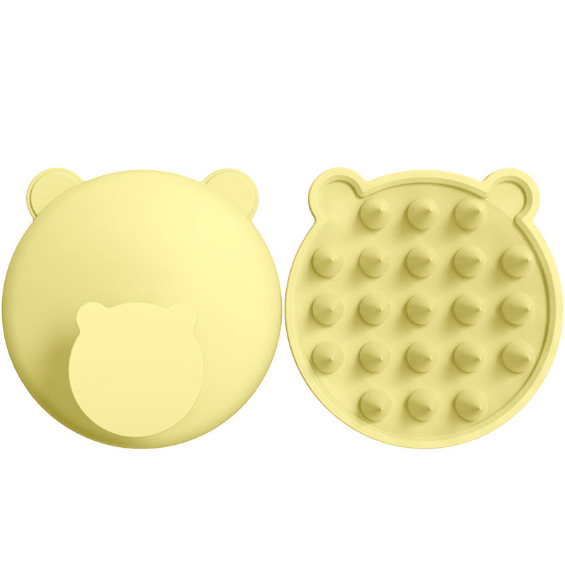 Bear Silicone Shampoo Brush Head Bath Massage Comb Grabber Silicone Shampoo Brush Bath Scalp Massage Brush