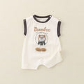 Handsome baby jumpsuit summer baby vest newborn sleeveless clothes thin summer clothes cartoon romper