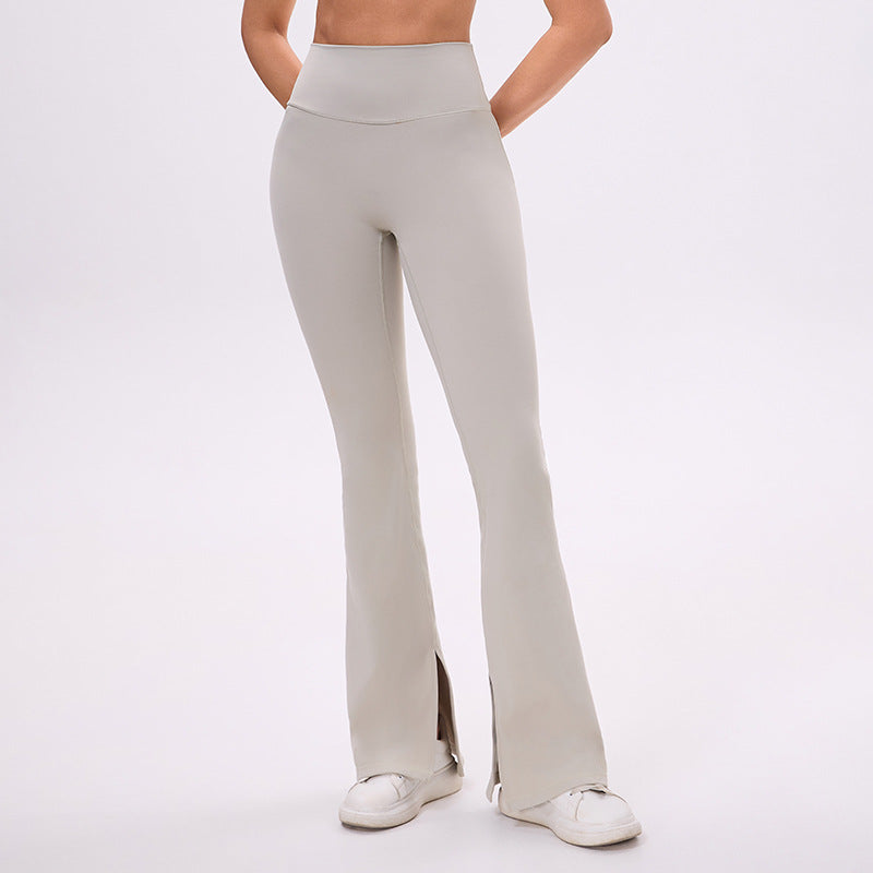 Fashionhigh waist hip lift nude casual yoga pants tight sports loose pants tight elastic fitness pants for women