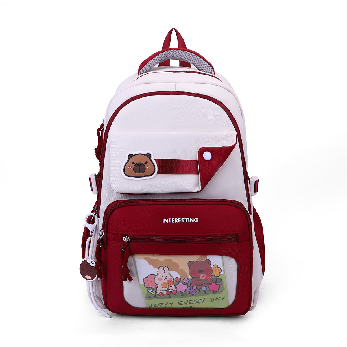 New Kapibara backpack, high-value casual backpack,  explosion, lightweight student schoolbag wholesale