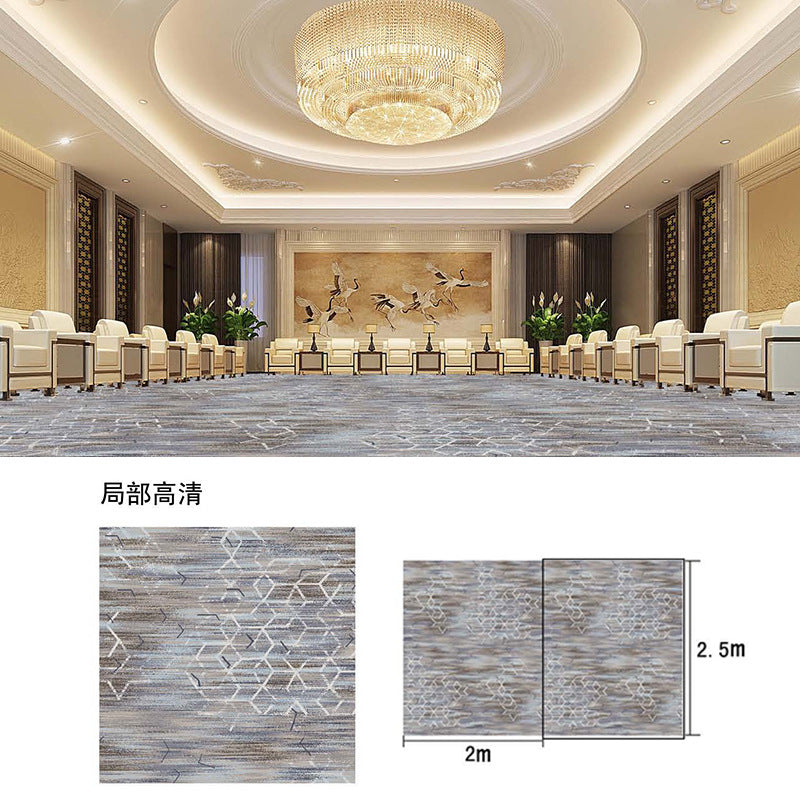 New chinoiserie hotel banquet hall carpet nylon 800g thickened fire retardant 4m large sheets whole patchwork commercial