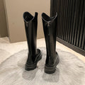 Petites boots for women 2024 new arrivalfall and winter knight boots fleece-linedslimming look boots for women easiest for match k-style trendy