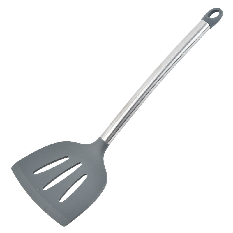 Cross-border, silicone kitchen utensils full set of baking cooking non-stick pans, household kitchen tools spoon shovel set 10-piece set
