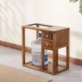 South american walnut solid wood water kettle tea cabinet solid wood storage tea side cabinet car chinoiseriemovableall-in-onefor home