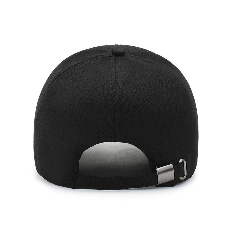 Canvas Baseball Cap Men's Extended Brim M Iron Standard Hat Sandwich Shade Sun Protection Cap Outdoor Fishing Cap Women