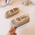 Vancahao girls' retro soft-soled flats -  autumn new collection - kids' moccasins, princess shoes
