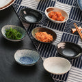 Japanese retro dipping sauce ceramic ingot dish - sushi topping, snack, and side dish plate - restaurant, hotel, and home use soy sauce dish