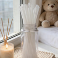 Hollow straw plastic tube transparent plastic tube reusable buckle water cup straw colorful ring tea cup tube