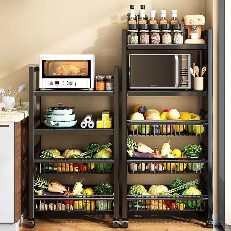 Kitchen vegetable basket floor-standing storage rack multi-layer storage vegetable and fruit storage rack multi-functional vegetable storage basket