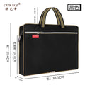 Portable document bag, office document bag, football pattern cloth conference bag, double-layer zipper bag, information bag, file bag printing