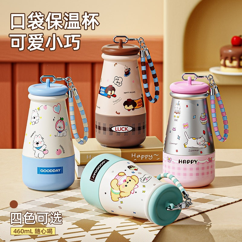 Luxury women's insulated tumbler - stylish hanging chain, 316 stainless steel, cute & portable water bottle - wholesale & customization available