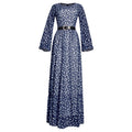 Lolita style fresh & sweet two-piece set: polka dot flare sleeve dress with belt - plus size african-inspired women's clothing