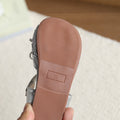 Girls' sandals: new summer collection - woven, hollow-out design, soft sole, first walker shoes, stylish korean princess sandals