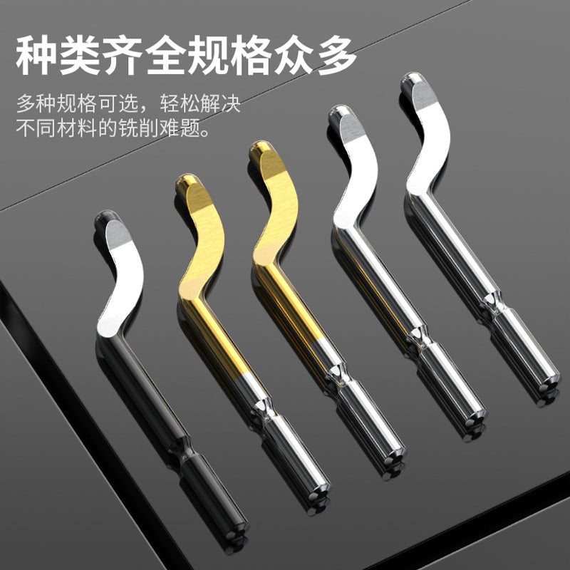 Bao lian trimming knife, deburring scraper, handy gadget blade, 360° rotate multi-functional small chamfering trimmer