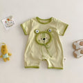 Infant cartoon romper  new summer baby korean style super cute 3d bodysuit first birthday outfit