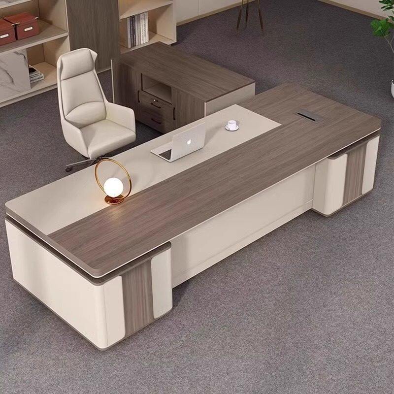Saint li boss desk: luxurious and high-end executive office desk set for chairman, ceo, and manager