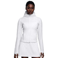 Women's fall/winter cropped lightweight padded cotton jacket - slim fit, fleece-lined, open front cardigan, sporty hooded top d25121