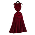 High-end knittingpatchworkasymmetrical mesh dress women's summerfrench waist slimming lookelegant sleeveless long dress