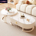 Cream style slate coffee table living room for homeaccessible luxury modern casual small apartment tea table popularfor home living room coffee table