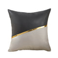 Modern casual sofa pillow no-wash technology cloth cushion pu inset cushion american patchwork pillow cover with core