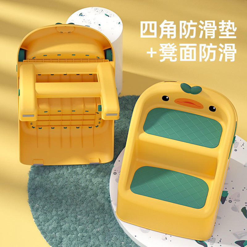 Kids step stool baby step stool hand washing step non-slip stool washing face brushing teeth stool foldable foot stool