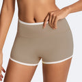 Ready-to-ship european and american style compression activewear set: bra, barely-there shorts, perfect for running, pilates, fitness, and yoga. ships in 48 hours