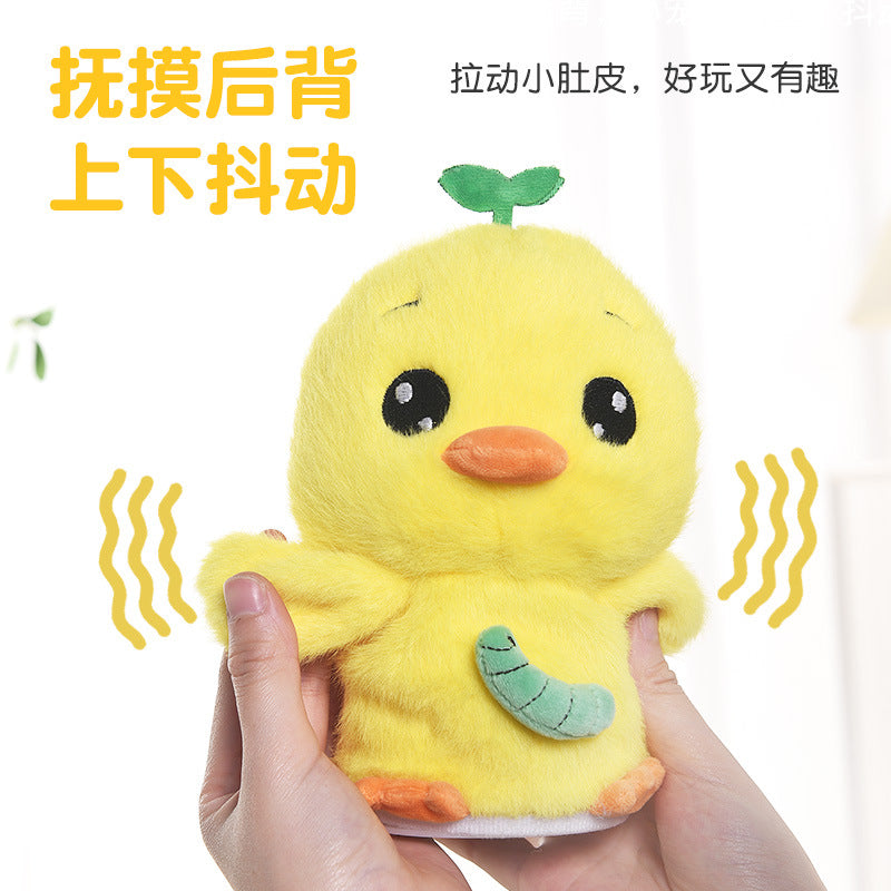 2025 cross-border hot-selling singing, dancing, talking, electric magic voice plush cute pet kids' light-up toy
