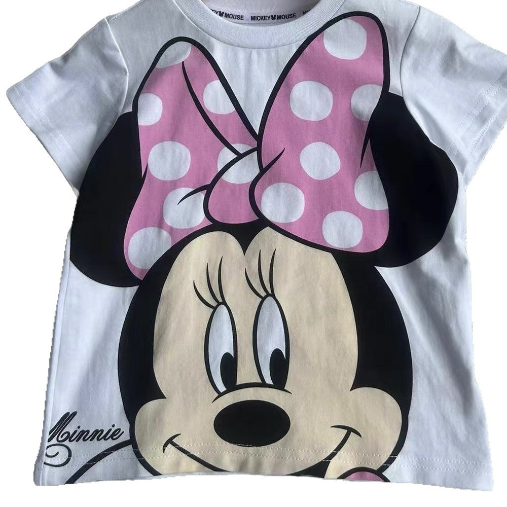 foreign trade children's short-sleeved t-shirts, boys' and girls' clothing,  cartoon print tops, kids' trendy short-sleeve shirts