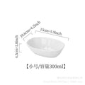 New nordic pure white baking bowl for home cheese rice plate salad bowl large ceramic deep bowl plate microwaveable