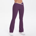 new arrivalfashioncontrast color cross tight high elastic high waist loose pants sports running fitness yoga flare pants
