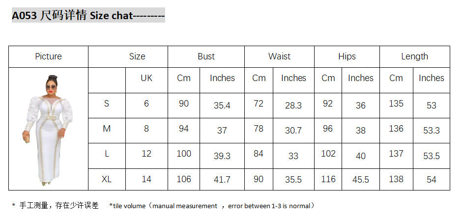 fashion knitting heavy industry hot diamond beading puff sleeves long sleevesilm pencil skirt dress long skirt african women