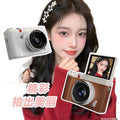Ccd high-definition digital camera - student camcorder with flip screen, retro design, campus card camera, entry-level, uploads to mobile phone
