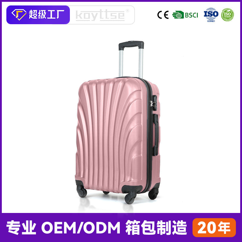 Foreign trade ABS trolley case Business travel suitcase 20 inch boarding large capacity universal wheel password box wholesale