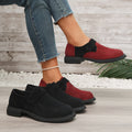 plus sizespring & fallnew arrival british style velcro small leather shoes women's retrothick sole loafers casualflats women