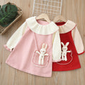 Girls' knit dress -  autumn/winter new collection - backpack style cute dress