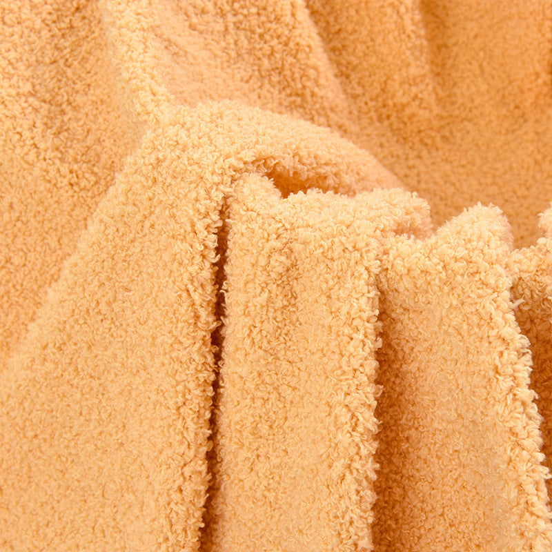 Single-sided cloud flannel material, beautiful velvet autumn and winter plush toys, homewear, pajamas, throw pillows, pet nests, flannel fabric