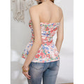 cross-border standard code new  women's original knitted floral bandeau top