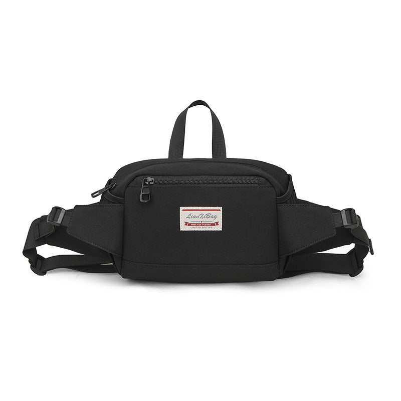 New men's sports bag fanny pack large capacity adjustable casual fashion men's shoulder messenger bag outdoor sports fanny pack