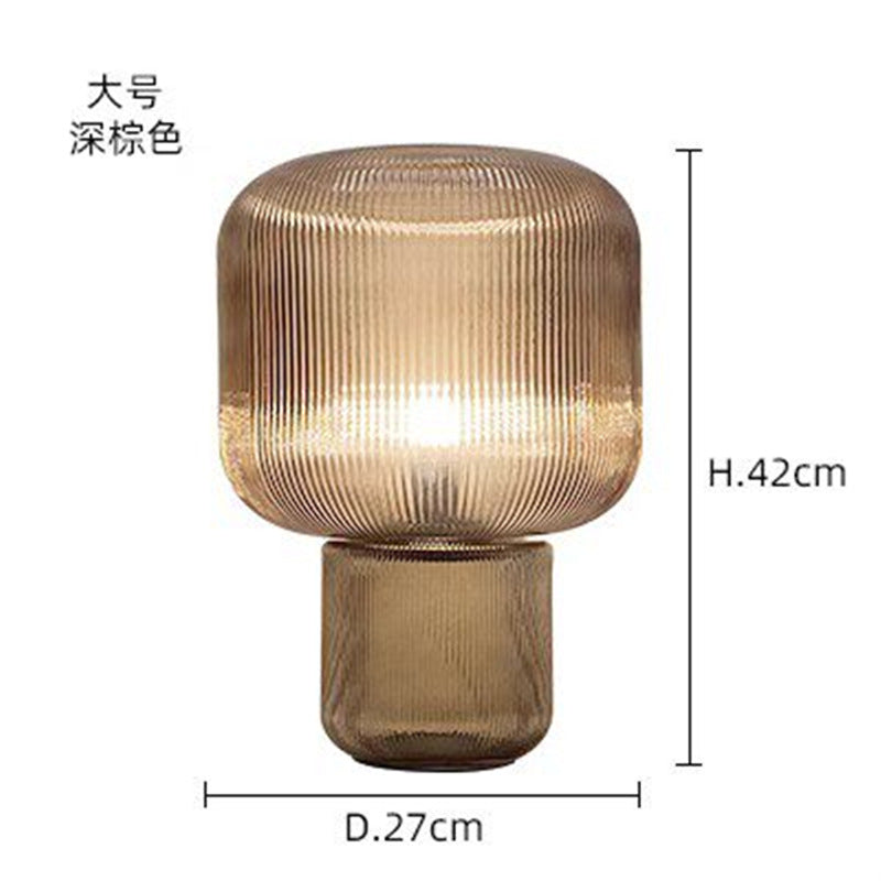 Modern minimalist glass table lamp - bedroom bedside lamp - designer high-end nordic style - living room, study, decorative home & hotel lighting